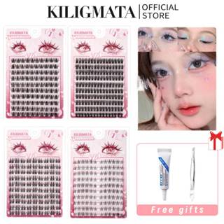 Hộp lông mi giả KILIGMATA 10 hàng với gai lúa mì dày tự nhiên 10-13mm, manga tự nhiên Lông mi giả dung tích lớn, dễ sử dụng, chất lượng cao có thể tái sử dụng