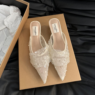 CHUJIE giày cao gót nữ sandal nữ đế cao đi chơi cao gót mũi hở mẫu mới Độn đế Độc đáo Đa màu sắc Phối màu tinh tế FGL2451MMY 25Z240617
