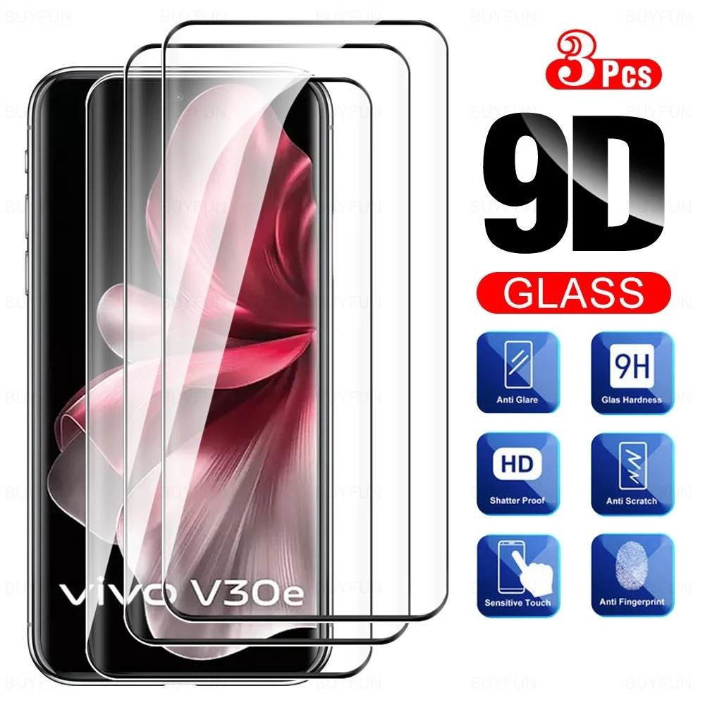 1-3 Chiếc Kính Bảo Vệ Mặt Trước Cho vivo V30e 5G 2024 Full Cong Bảo Vệ Màn Hình vivo V30e V30e V30e 