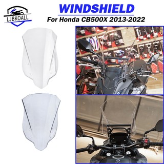 Ljbkoall kính chắn gió xe máy kính chắn gió kính chắn gió tấm che cho xe honda cb500x 2013-2022 2021 2019 2020 cb 500 x cb 500x phụ kiện