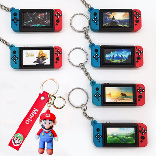 Mô phỏng Nintendo Switch móc khóa NS bảng điều khiển trò chơi ngoại vi mặt dây chuyền mini mô hình móc khóa máy chủ đồng hành mặt dây chuyền phụ kiện