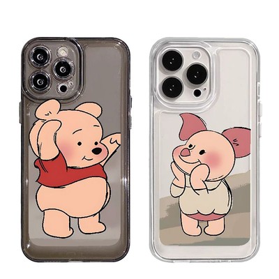 Suntaiho Ngộ nghĩnh Vỏ Độc Đáo Hoạt Hình Họa Tiết Gấu Gấu Ốp lưng Iphone 15 14 12 13 11 Pro Max IP 7 8 Plus Iphon X Xs XR Xs Max TPU Mềm Cao Cấp Chống Sốc Ốp Lưng