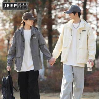 Jeep SPIRIT 1941 ESTD Chống Nắng 2024 Mùa Hè Có Mũ Trùm Đầu Nam Nữ Quần Áo Chống Thấm Nước Câu Cá Săn Bắn Quần Áo Nhanh Khô Da Gió