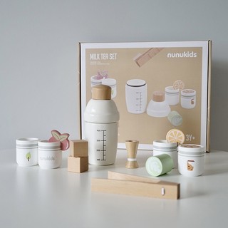 Babyfair. Bộ đồ chơi trà sữa bằng gỗ Kích thích cải thiện nhận thức Giả thực phẩm Trà Chơi cho trẻ em