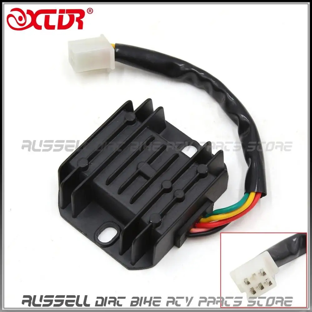 Bộ chỉnh lưu điều chỉnh điện áp 5 chân 12V 5 dây cho 125cc 125cc 150cc 250cc Dirt Bike ATV Quad Moto