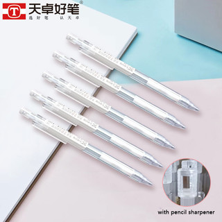 Trong suốt đơn giản lục giác cơ bút chì 2.0 mm tự động bút chì có mài 2b chì trường học vật dụng văn phòng