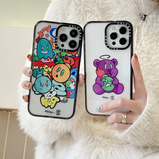 Casetify Monster Bomb Bear cho iphone 15 pro max 14 pro max 14 plus 13 pro max i13 13pro 11 pro max iphone11 12 pro max Ốp điện thoại trong suốt mềm Vỏ chống sốc