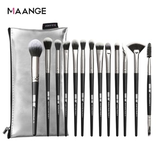 Bộ 13 Cọ Trang Điểm MAANGE Chuyên Nghiệp kèm Túi Đựng Cọ trang Điểm