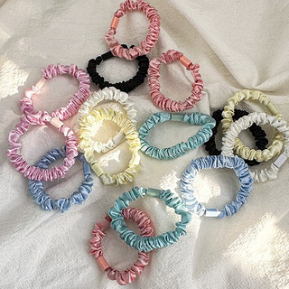 Kẹo màu vải co giãn cao scrunchie nữ dây buộc tóc cao su phụ kiện tóc
