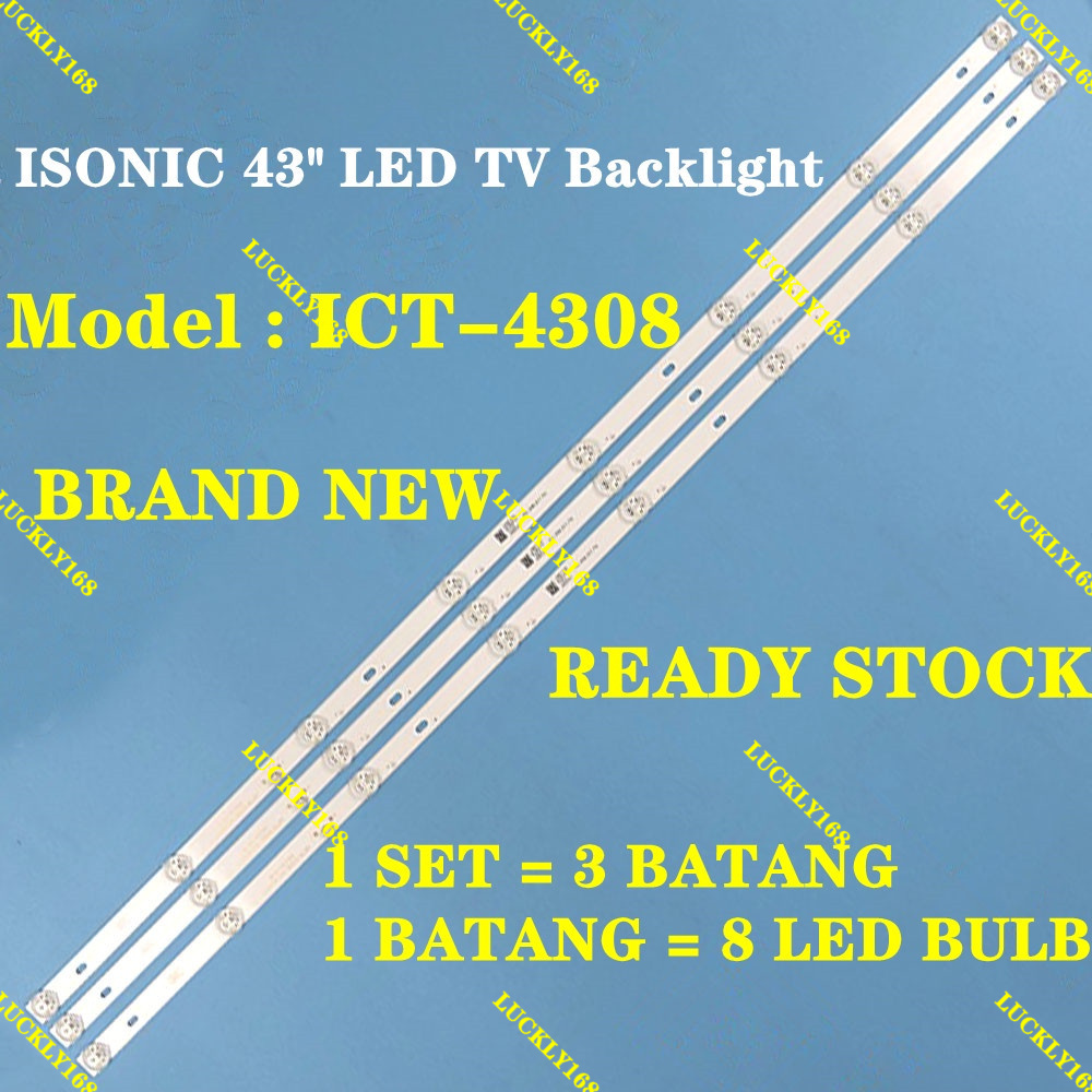 ĐÈN LED ISONIC INCH 43 ICT-4308 43 "BACKLIGHT TV ICT4308 Mlc3"