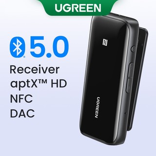 Bộ thu tín hiệu âm thanh ugreen qcc3034 bluetooth 5.0 usb dac 3.5mm nfc aptx ll aptx hd