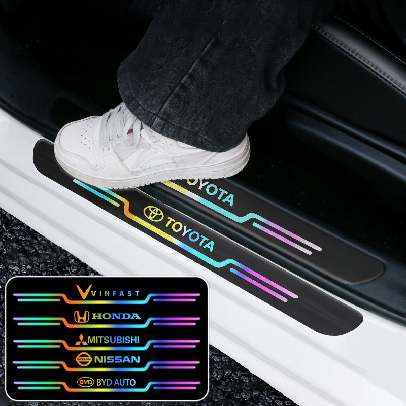 Dải ngưỡng laser ô tô, miếng dán chống giẫm vào cửa, miếng dán bảo vệ chống giẫm đạp chào mừng, sản phẩm trang trí dải bảo vệ