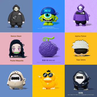 Hộp đựng airpods pro thế hệ thứ 2 airpod 1 / 2 cho airpod Vỏ tai nghe không dây Bluetooth Vỏ mềm silicon anime Naruto Demon Slayer