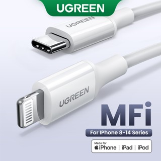 Dây cáp sạc nhanh UGREEN MFi USB C sang MFi thích hợp cho iPhone 12 13 14 Pro Max/ iPad mini 6/ iPad Gen 9