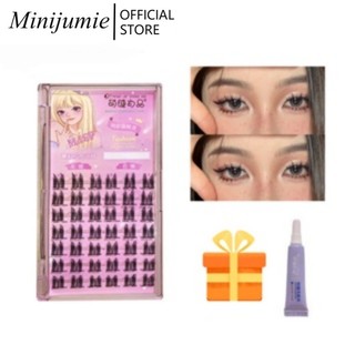Minijumie® lông mi giả dày phong cách âu mỹ bộ lông mi giả mềm tự nhiên chuyên nghiệp