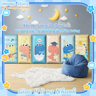 Đa phong cách🔥180cm*60cmMiếng dán tường dày dặn chống va chạm Túi mềm hoạt hình Độ dày 2CM Dán 3D Xốp Chống Va Chạm Dán Tường Phòng Ngủ Trẻ Em