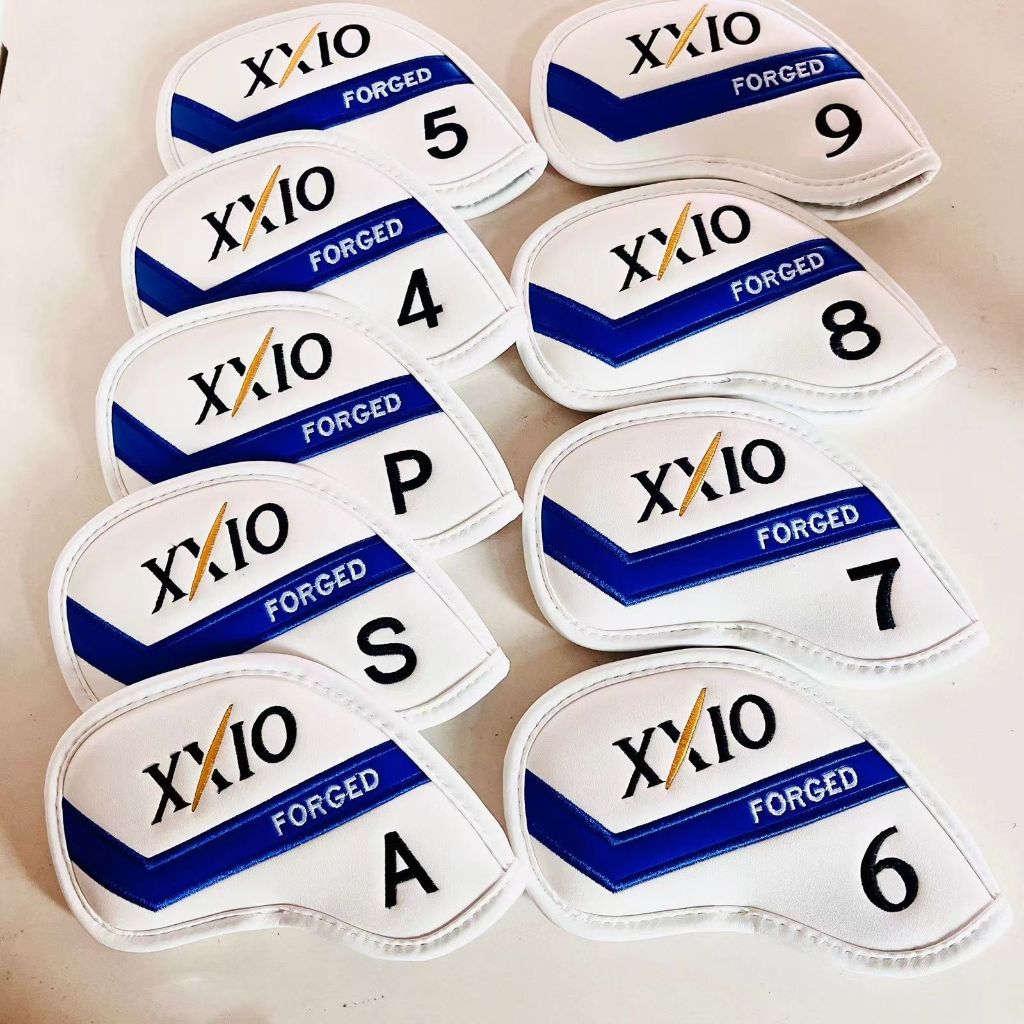 Xxio Branded Golf Club Iron Headcover (4,5,6,7,8,9, P, A, S) Design Golf Club Head Protection Cover 