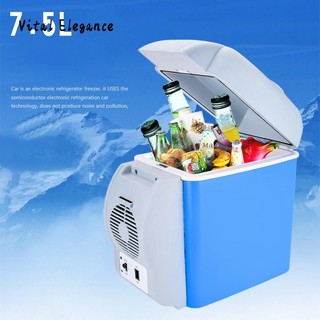 Vital Elegance Tủ lạnh gia đình tủ lạnh ô tô Tủ lạnh di động nhỏ 7.5L hộp sưởi và làm mát tủ lạnh mini nhỏ