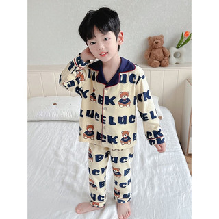 Bộ đồ ngủ tay dài in hoạt hình dành cho bé trai