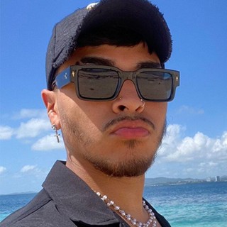 [Kính râm Vhong] Kính râm gọng hình chữ nhật cổ điển COD Nam Kính mắt đen cổ điển UV400