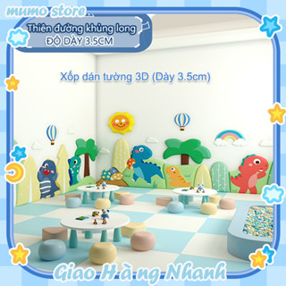 Giao Hàng Trong Vòng 24 Giờ xốp chống va đập cho bé Tấm nệm ốp trang trí đầu giường -Miếng Dán Tường 3D Dày 3.5cm Giấy Dán Tường Trẻ Em Trang Trí Phòng Trẻ Em 2024NEW