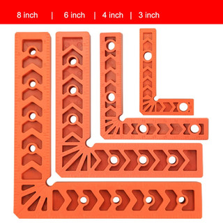 Giá đỡ thước góc phải bằng nhựa 90°Công cụ định vị phụ trợ Đường viền hình chữ L Miếng đệm góc cố định Dụng cụ cố định chế biến gỗ