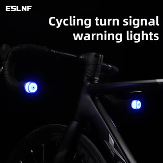  Eslnf Xe Đạp Tay Lái Đèn LED Xe Đạp Bật Tín Hiệu Đi Xe Đạp Tay Cầm Thanh Đầu Cắm Cảnh Báo An Toàn Đèn Phụ Kiện 
