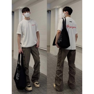 Hip Cotton Phong Cách Đường Phố Mỹ Đồ Họa Áo Sơ Mi Tay Ngắn Mùa Hè Thoáng Mát Top