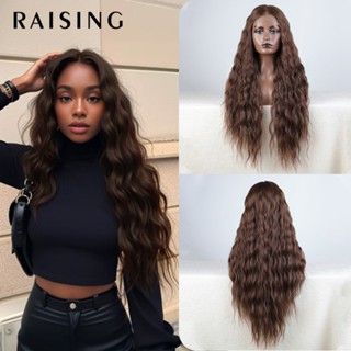 Tóc Giả Ombre Dài Gợn Sóng Bằng Sợi Tổng Hợp Màu Đen Chịu Nhiệt Độ Cao Hóa Trang Cho Nữ