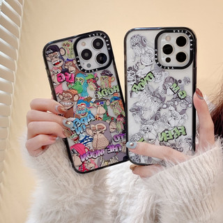 Casetify Màu Khỉ Khỉ Miếng Dán Cho iphone 15 pro max 14 pro max 14 plus 13 pro max i13 13pro 11 pro max iphone11 12 pro max Ốp Lưng Mềm Trong Suốt Điện Thoại Vỏ Chống Sốc