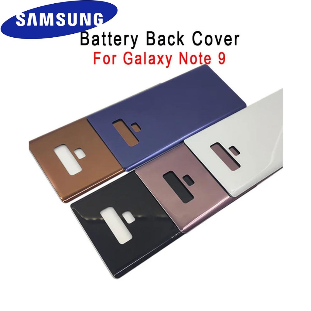 Vỏ Vỏ Cho Samsung Galaxy Note9 note 9 Kính Bảng Pin Mặt Sau Cửa Sau Vỏ Thay Thế Bằng Keo Dán