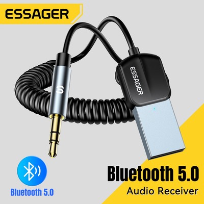 Essager EB01 Bộ thu âm thanh Bluetooth Cổng Usb sang giắc cắm âm thanh 3,5 mm cho ô tô & loa cổ điển