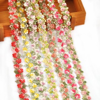 1yard / lốc 2cm Màu Hoa Viền Ren Ruy Băng Cho Đồ Trang Trí DIY Phụ Kiện May Vá Váy Cưới Trang Trí Thủ Công Gói Vật Liệu CP4054