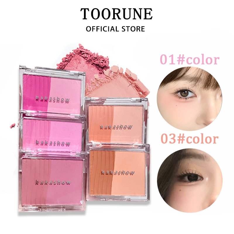  Kakashow Phấn Má Hồng Wakemake Sheer Layering Dual Blusher 5 colors 