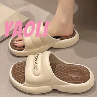 YAOLI Dép đi trong nhà đế dày nữ tăng dép chống trượt