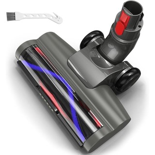  Phụ kiện sàn gỗ cứng Motorhead dành cho máy hút bụi Dyson V7 V8 V10 V11 V15 với 6 đèn trước Máy làm sạch bàn chải con lăn vành hình chữ V Turbo Phụ tùng thay thế đầu 