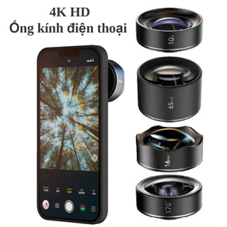 Ống kính điện thoại thông minh 4K điện thoại iphone lens  (10x Macro 65mm Chân dung 170° Ống kính góc siêu mỏng Fisheye 16mm )