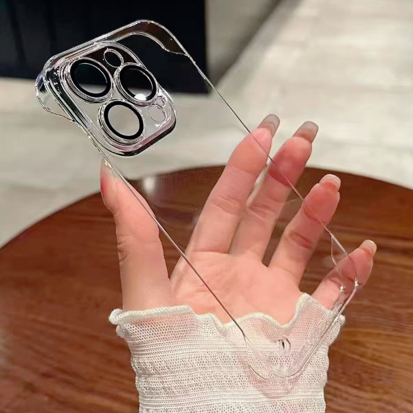 Ốp Điện Thoại PC Trong Suốt Mạ Điện Vỏ Cứng Sang Trọng Thích Hợp Cho IPhone 11 12 13 14 15 16 PRO MAX 14 15 16 Plus