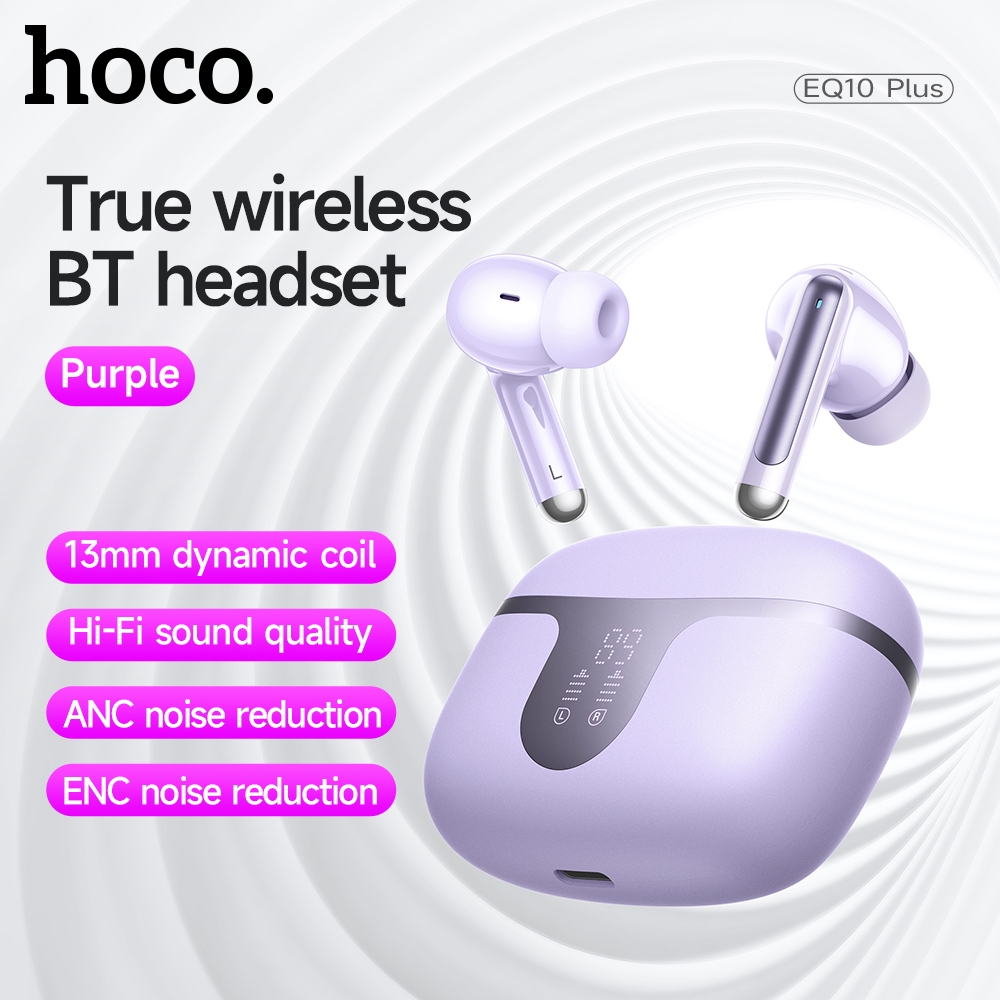 [Sử dụng thời gian 7 giờ] HOCO EQ10 Plus True Wireless ANC & ENC Tai nghe Bluetooth Giảm tiếng ồn Ta