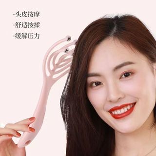 Mới Cầm Tay Đầu Máy Mát Xa Chín Móng Vuốt Da Đầu Thư Giãn Spa Massage Sâu 9 Hạt Lược Massage Chống Căng Thẳng Đầu Da Đầu Massage Thư Giãn Da Đầu Bóng Thép Massage Di Động Lược