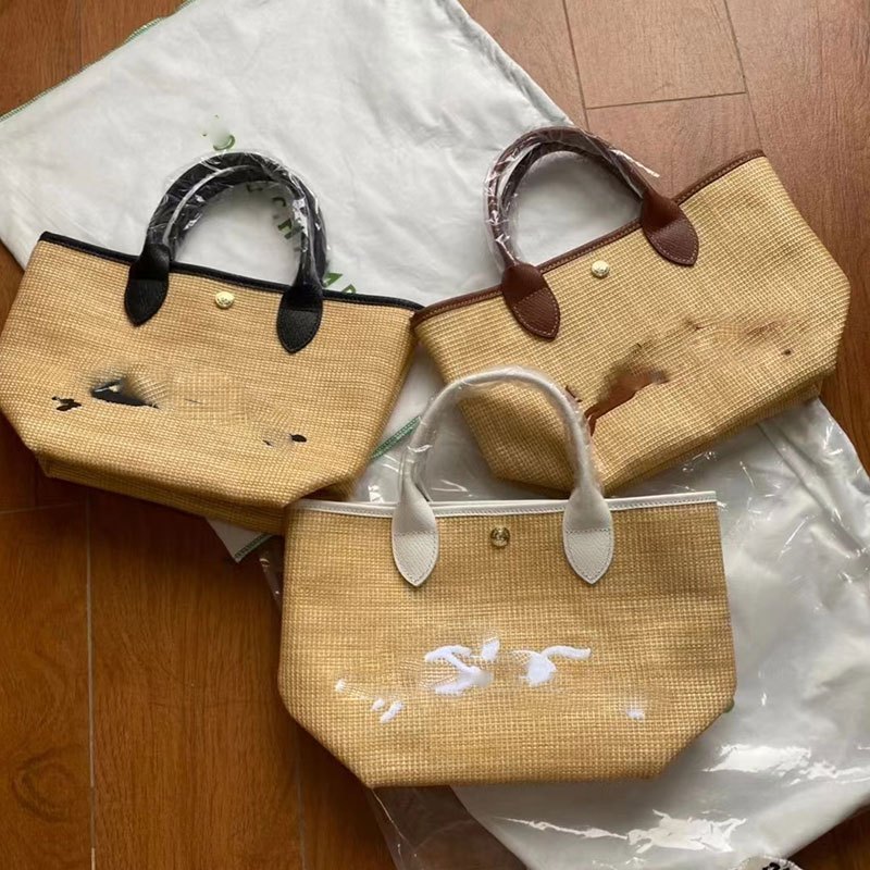 War Horse Nữ Vai Cầm Tay Size Lớn Túi Dệt Rơm