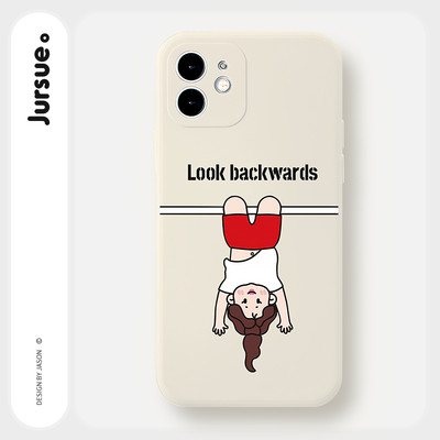 Ốp lưng JURSUE mềm chống bẩn hình bựa ngộ nghĩnh dễ thương đẹp cho iPhone 17 16 15 14 13 12 11 Pro Max SE 2020 X XR XS 8 7 ip kute Y5334
