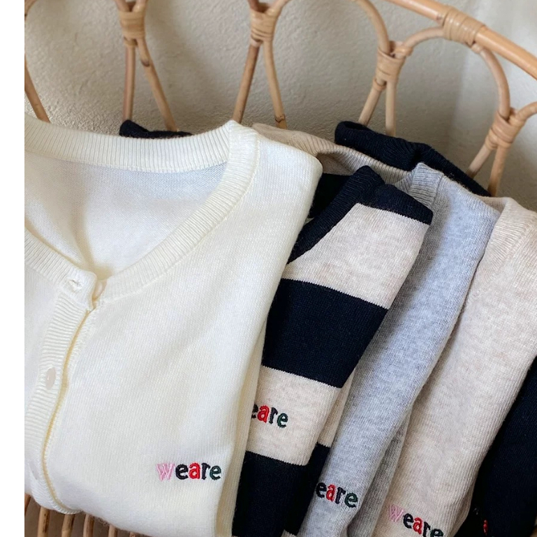 YAYUAN Dài tay đan cardigan vòng cổ màu mơ | BigBuy360 - bigbuy360.vn