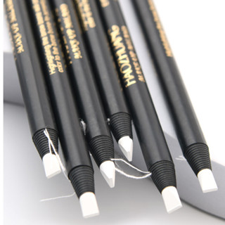 Vẽ Trắng Lông Mày Bút Chì Hình Xăm Thêu Định Vị Khung Bút Tinh Tế Chống Thấm Nước Không Phai Màu Trắng Bút Kẻ Mắt Trang Điểm 14