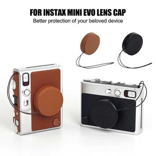  Vỏ bọc ống kính da PU EVO có dây chống mất cho máy ảnh Fujifilm Instax Mini EVO Fuji 