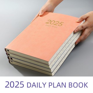 2025 A4 Chương trình nghị sự tiếng Anh Sổ tay Người lập kế hoạch 365 ngày Lịch lập kế hoạch Văn phòng Notepad Nhật ký Văn phòng phẩm Vật tư văn phòng