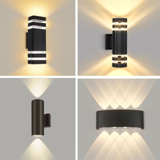 CHUANGYANG Led Đèn hắt tường 2/4/6/8/10W IP65 không thấm nước đèn gắn tường Trang trí cầu thang phòng khách