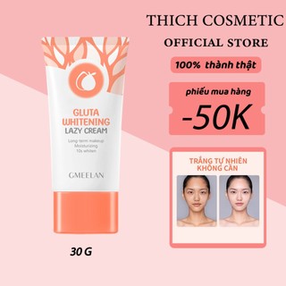 Kem làm sáng da gmeelan cream 30g spa20 kem làm trắng da whitening lazy cream làm trắng da cân bằng màu da ẩm làm trắng