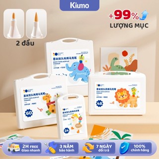  THÊM 80% MỰCmàu acrylic marker 12/24/34/48//60/80 màu văn phòng phẩm bút màu acrylic 2 đầu