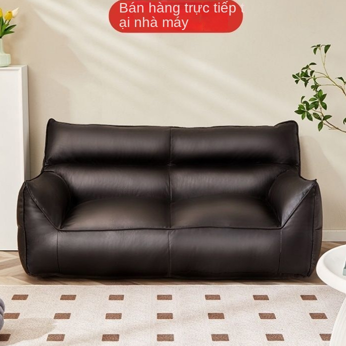 Ghế Sofa lười bằng da Mini Sofa đôi Phòng khách Ghế giải trí ghế ngồi bệt ghế lười tatami ghế decor 